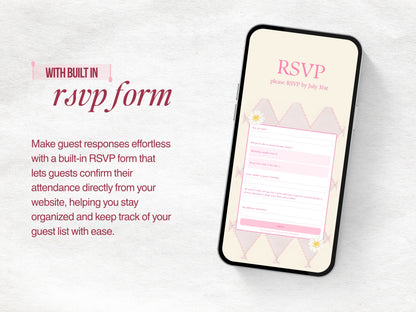 Silly Goose Baby Shower Website - Pink