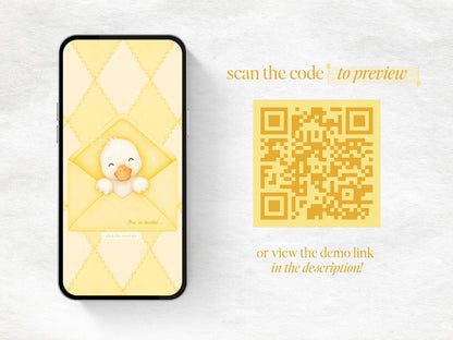 Silly Goose Baby Shower Website - Yellow