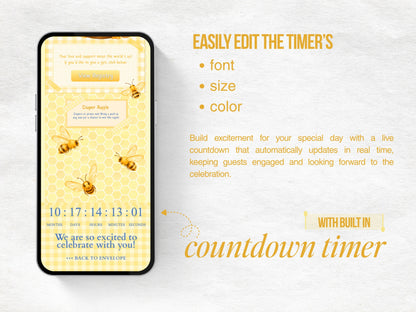 A Little Honey is On the Way Baby Shower Website - Boy