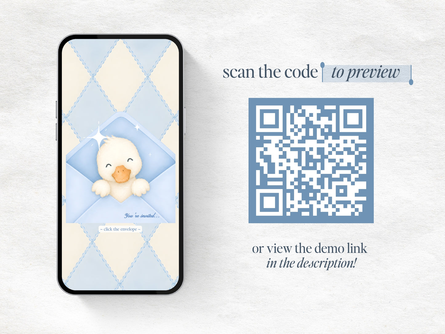 Silly Goose Baby Shower Website - Blue