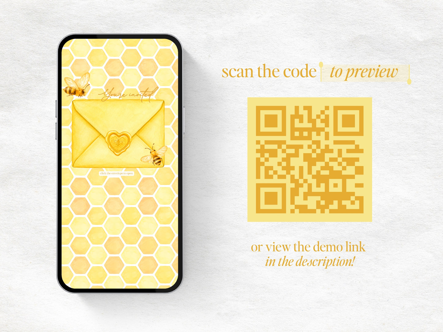A Little Honey is On the Way Baby Shower Website - Girl