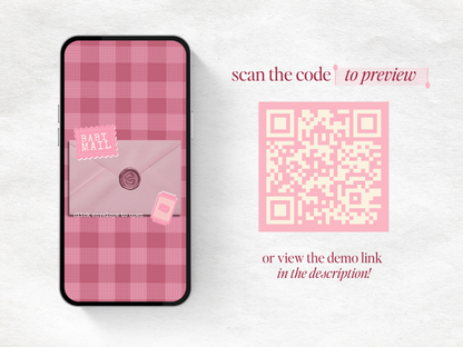 Baby Mail Baby Shower Website - Pink
