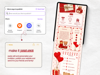 Red Bear Baby Shower Website