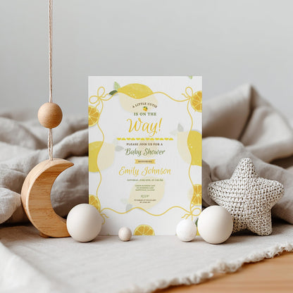 Lemon Baby Invitation