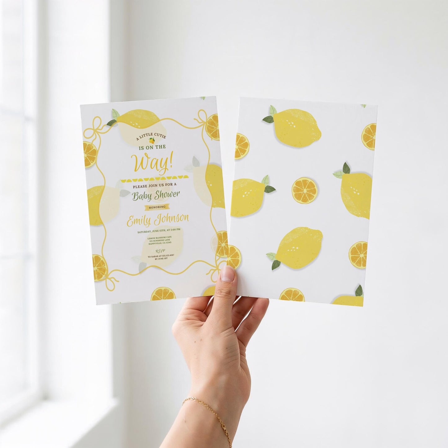 Lemon Baby Invitation