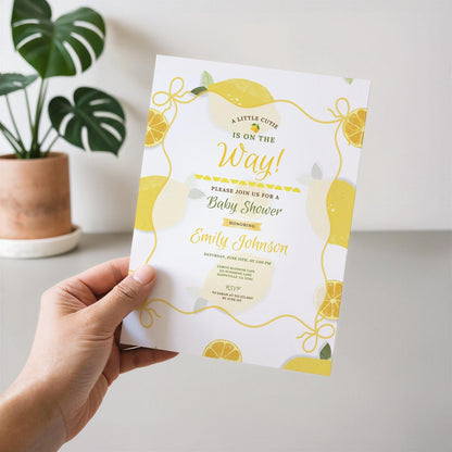 Lemon Baby Invitation