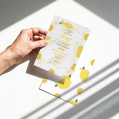 Lemon Baby Invitation